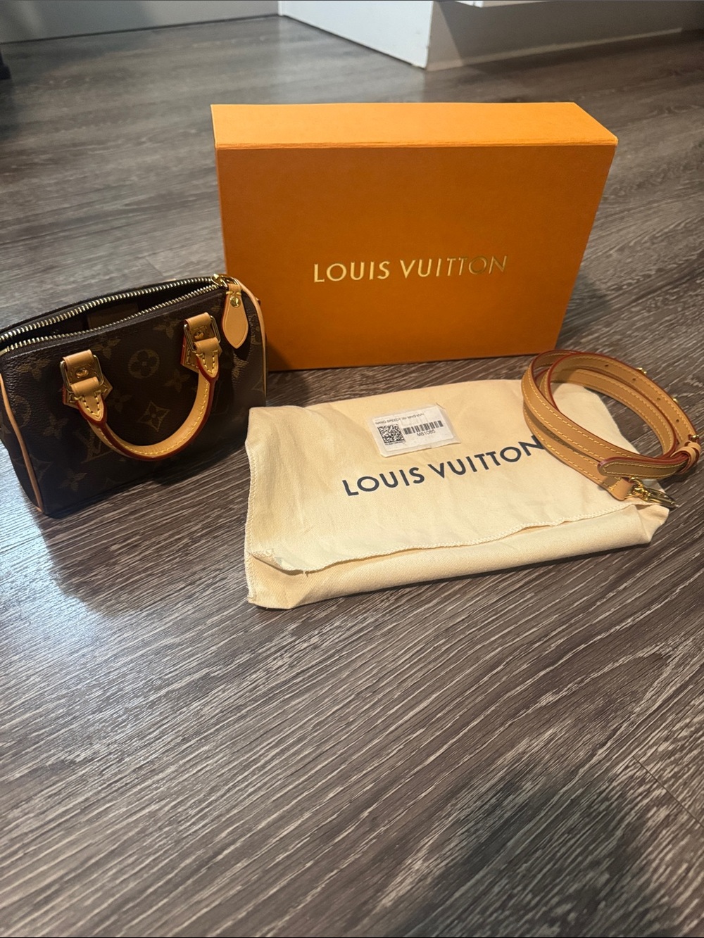 Authentic Louis Vuitton Nano Speedy